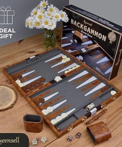 Premium 15 Inch Backgammon Set for Adults – Classic Board Game Gift 2