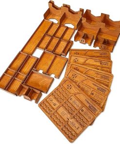 Wooden Organizer for Terraforming Mars Board Game Storage and Tokens