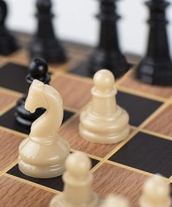 Star College Wooden Chess Set with Board for Adults and Kids Enjoyment