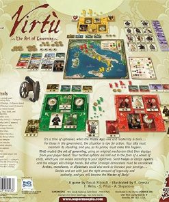 Virtù Board Game Italian Renaissance City Building Strategy for Ages 14+ 2