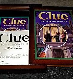 Parker Brothers Vintage Game Collection Wooden Box Clue Board Game 2