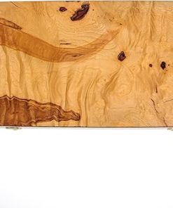 Handmade Olive Wood Backgammon Game Set, No Storage Slots, Small Size 30x17x5 cm – 11.8”x6.7”x1.9 (Closed).
