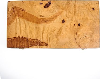 Handmade Olive Wood Backgammon Set, No Slots, Medium Size 38x19x5 cm – 15”x7.5”x1.9 (Closed) Handmade Olive Wood Backgammon Set, No Slots, Medium Size 38x19x5 cm - 15''x7.5''x1.9 (Closed)