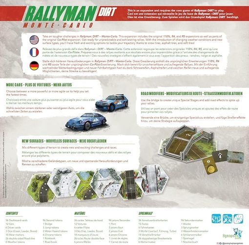 Rallyman Dirt Monte Carlo Expansion Dice Rolling Game for 1 to 6 Players - Image 2