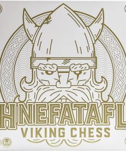 Hnefatafl Two Player Strategy Game Wooden Board for Kids and Adults