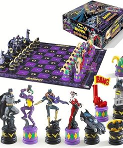 The Batman Chess Set by Noble Collection Dark Knight vs Joker