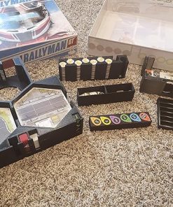 Box Organizer and Board Game Clips for Rallyman GT and Expansions
