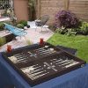 LaModaHome Turkish Backgammon Set with Magnetic Closing for All Ages