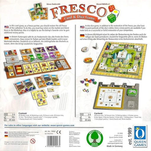 Fresco Card and Dice Board Game by Queen Games for Fun Family Play - Image 2