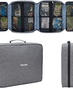 KISLANE Board Game Carrying Case with 18 Pockets for Travel